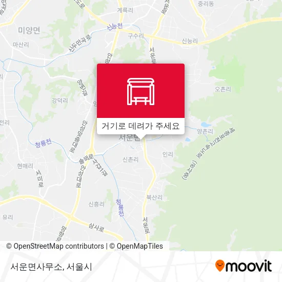 서운면사무소 지도
