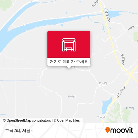 호곡2리 지도