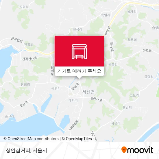 상안삼거리 지도