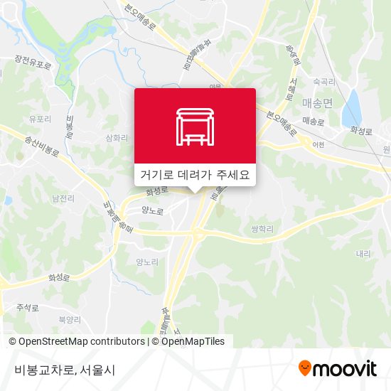 비봉교차로 지도
