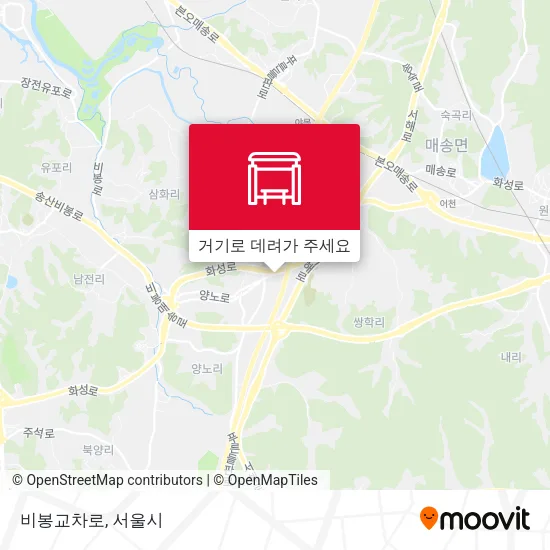 비봉교차로 지도