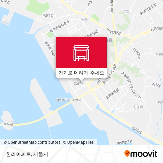 한라아파트 지도