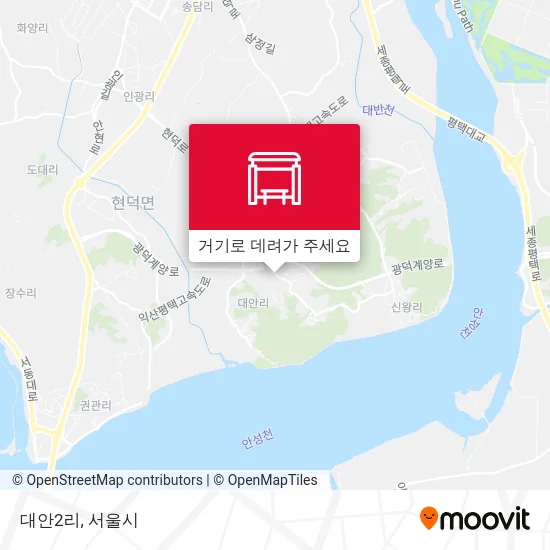 대안2리 지도