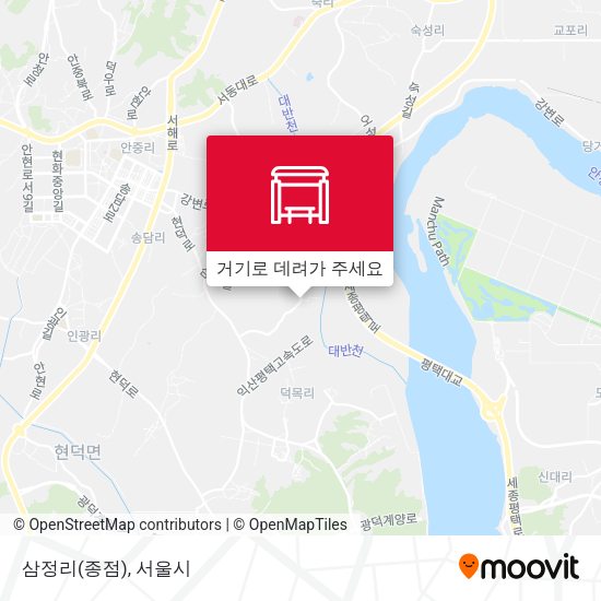 삼정리(종점) 지도