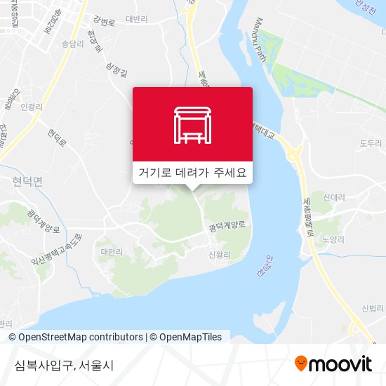 심복사입구 지도