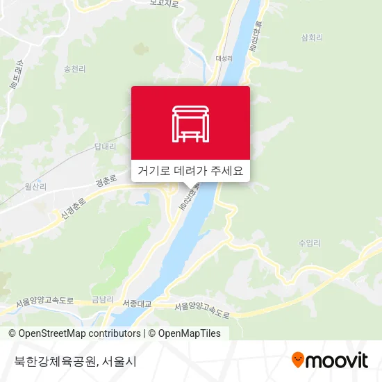 북한강체육공원 지도