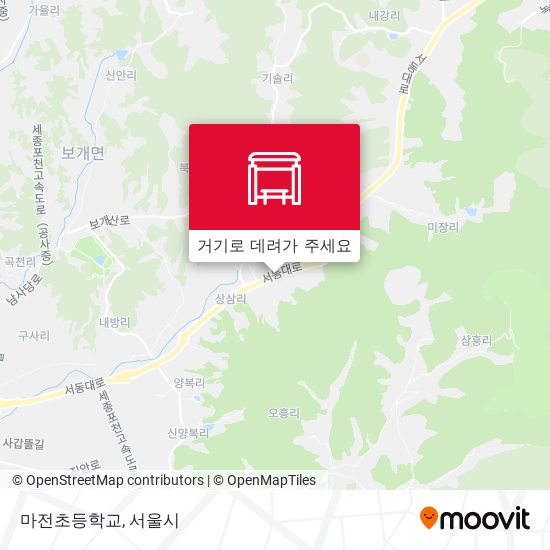 마전초등학교 지도