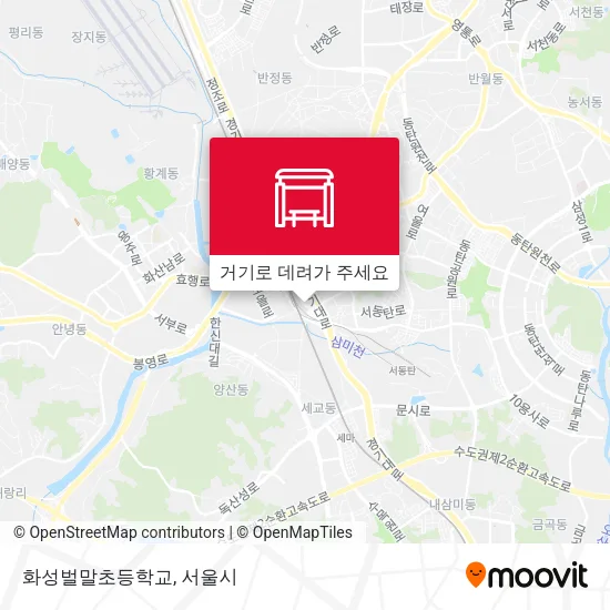 화성벌말초등학교 지도