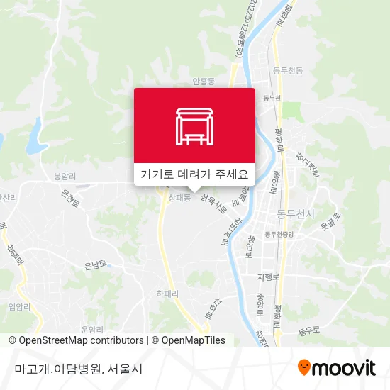 마고개.이담병원 지도