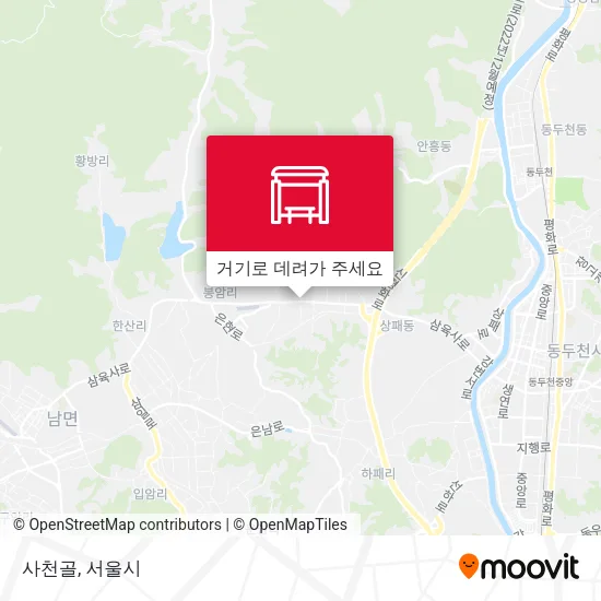 사천골 지도