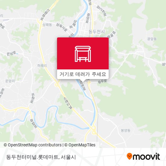 동두천터미널.롯데마트 지도