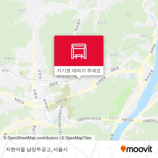 지현마을.남양주공고 지도