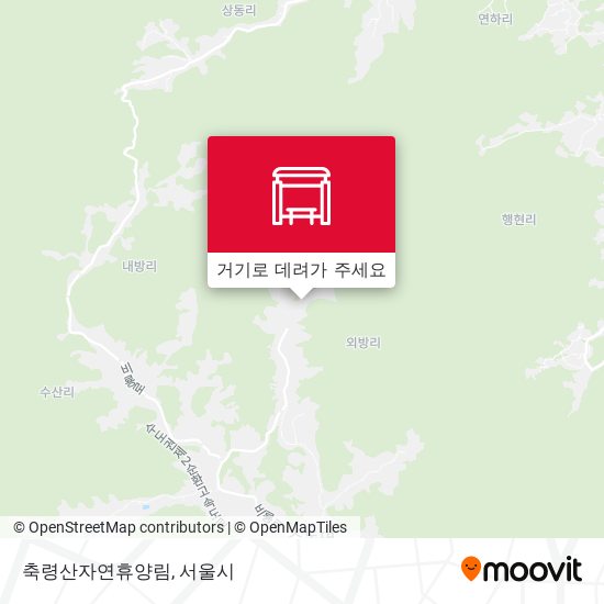 축령산자연휴양림 지도