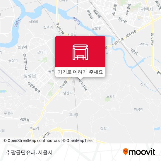추팔공단슈퍼 지도