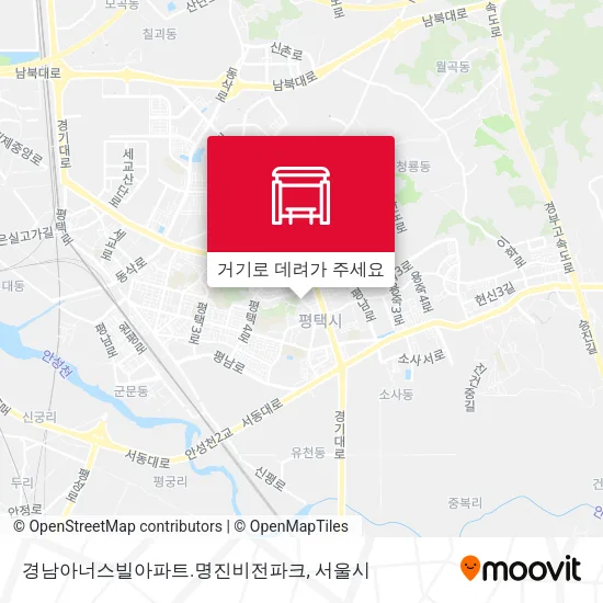 경남아너스빌아파트.명진비전파크 지도