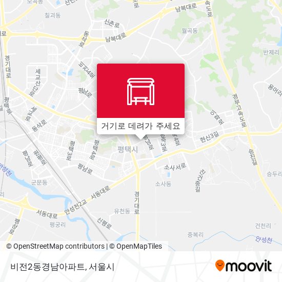 비전2동경남아파트 지도