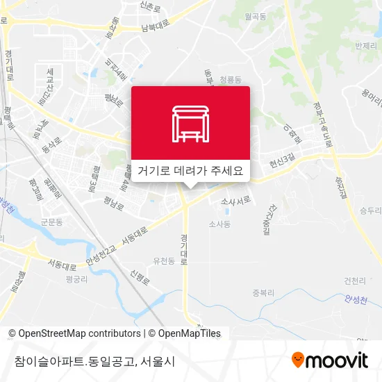 참이슬아파트.동일공고 지도