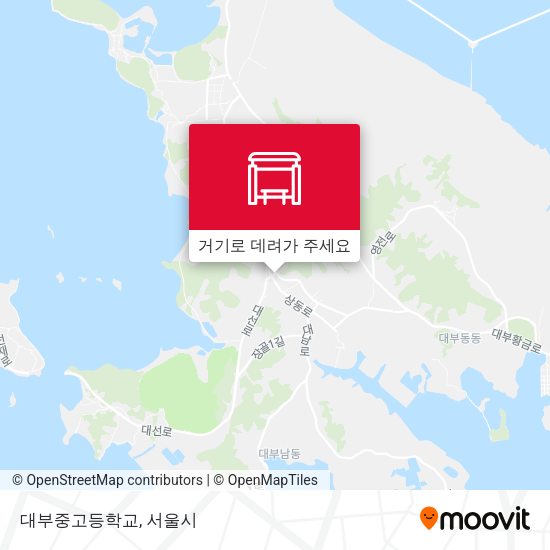 대부중고등학교 지도