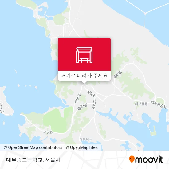 대부중고등학교 지도