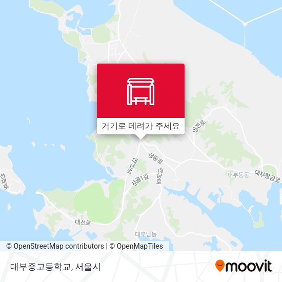 대부중고등학교 지도