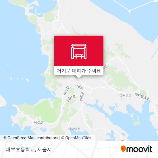 대부초등학교 지도