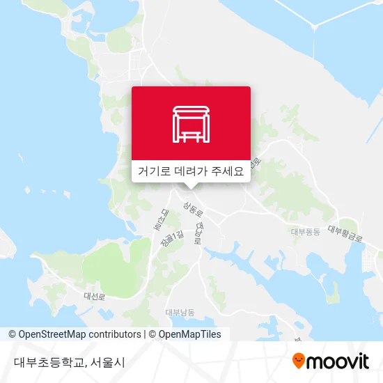 대부초등학교 지도