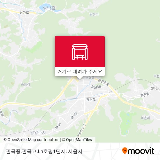 판곡중.판곡고.Lh호평1단지 지도