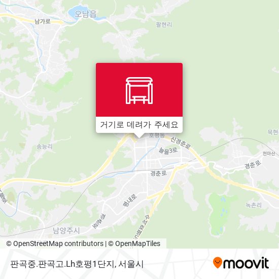 판곡중.판곡고.Lh호평1단지 지도