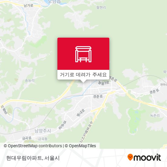 현대우림아파트 지도