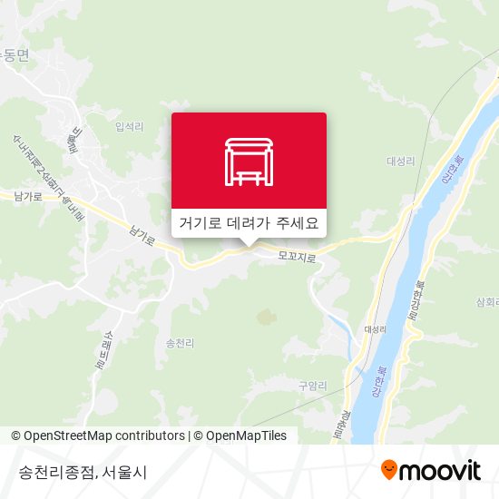 송천리종점 지도