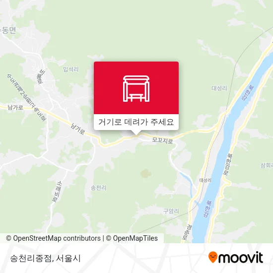 송천리종점 지도