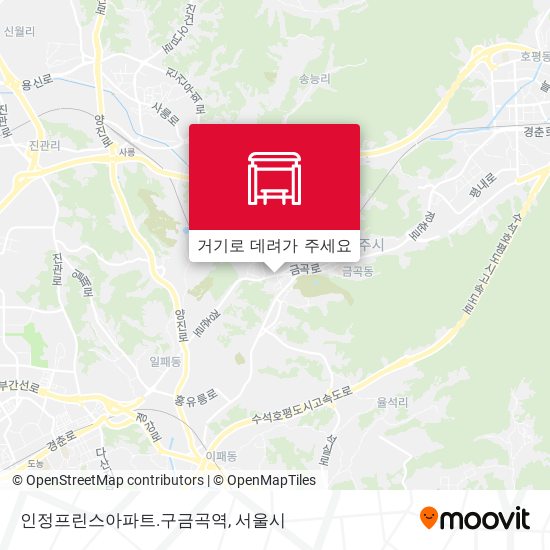 인정프린스아파트.구금곡역 지도