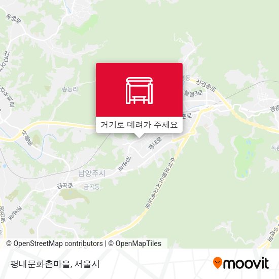 평내문화촌마을 지도