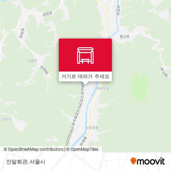 안말회관 지도