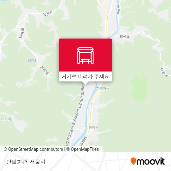 안말회관 지도