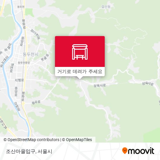 조산마을입구 지도