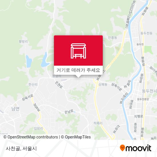 사천골 지도