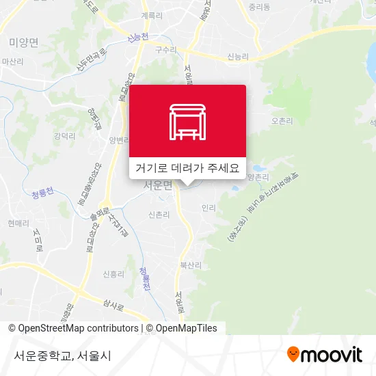 서운중학교 지도