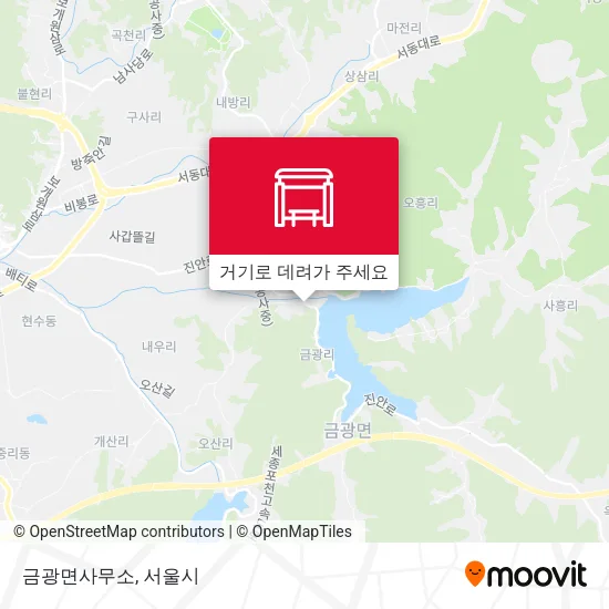금광면사무소 지도
