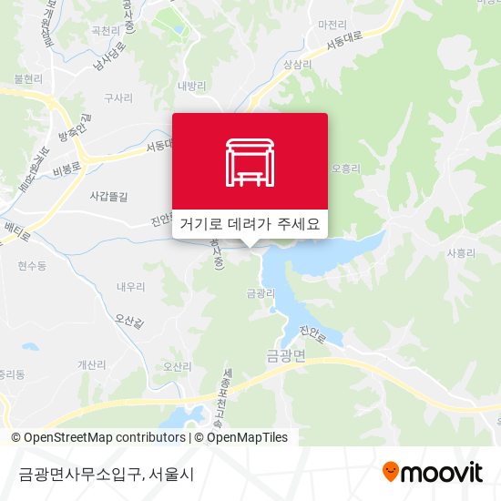 금광면사무소입구 지도