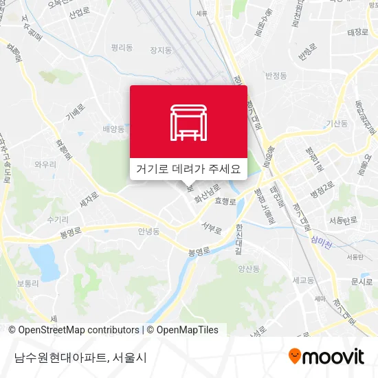 남수원현대아파트 지도