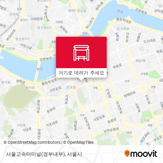 서울고속터미널(경부내부) 지도