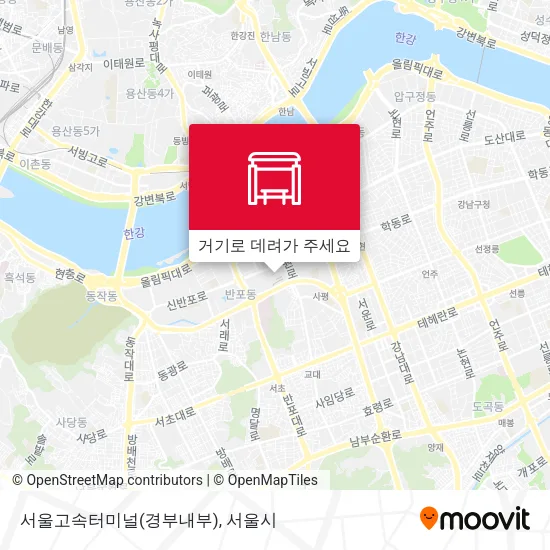 서울고속터미널(경부내부) 지도