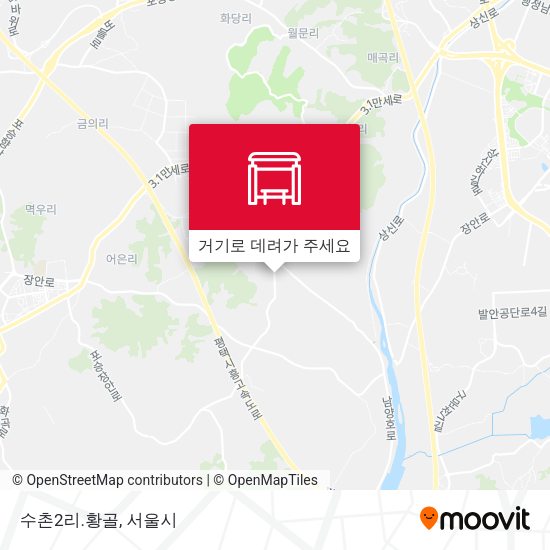 수촌2리.황골 지도