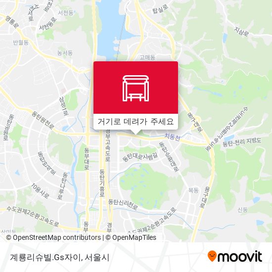 계룡리슈빌.Gs자이 지도