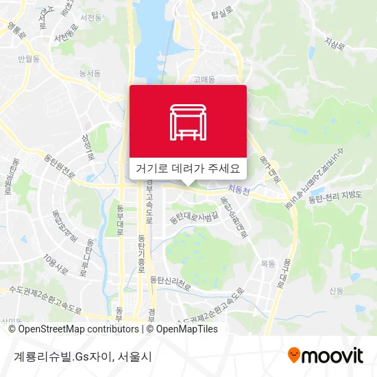 계룡리슈빌.Gs자이 지도