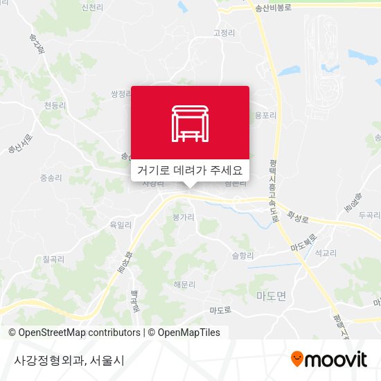 사강정형외과 지도