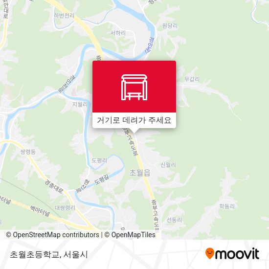 초월초등학교 지도