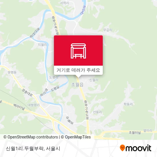 신월1리.두월부락 지도
