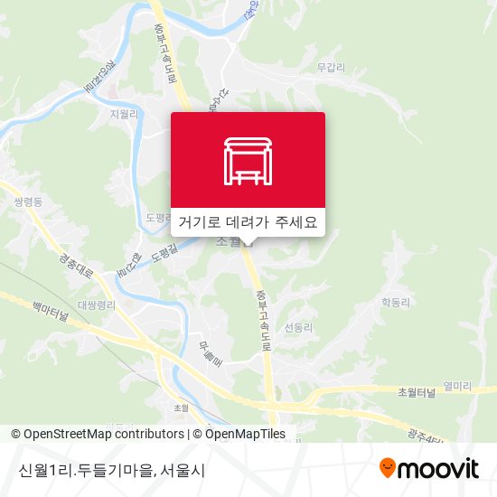 신월1리.두들기마을 지도